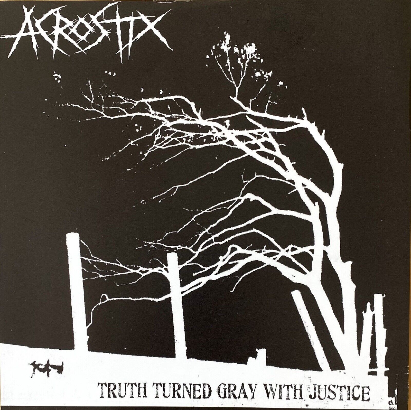 ACROSTIX - TRUTH TURNED GRAY 7” RARE MISPRESS JAPAN CRUST PUNK AMEBIX GISM SDS