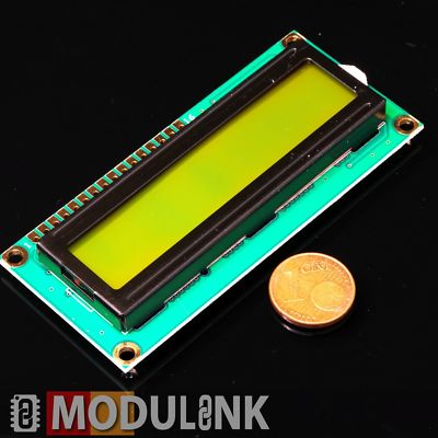 LCD 1602 Display I2C grün I2C 16x2 HD44780 LCD-Green-I2C LCM1602 Modul gelötet