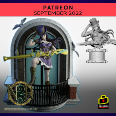 Caitlyn LOL (1) -  Large scale (240mm approx.) resin model kits NR