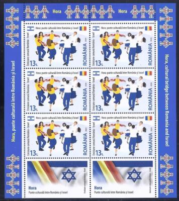 ROMANIA ISRAEL 2024 JOINT ISSUE MINI SHEET 6 STAMPS - HORA DANCE MNH | eBay