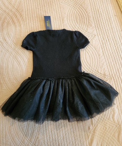 POLO RALPH LAUREN GIRLS 2T HOLIDAY SWEATER/TUTU DRESS NWT!! RETAIL PRICE $135!! - Picture 10 of 11