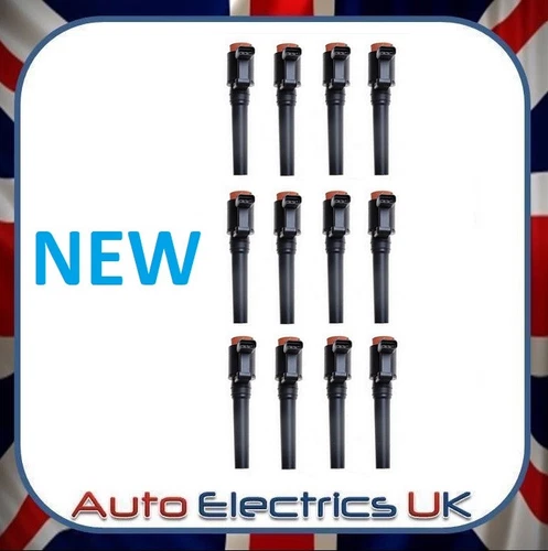 SET OF 12 NEW ASTON MARTIN DB9 DBS RAPIDE VANQUISH IGNITION COIL PACK (3 PIN)