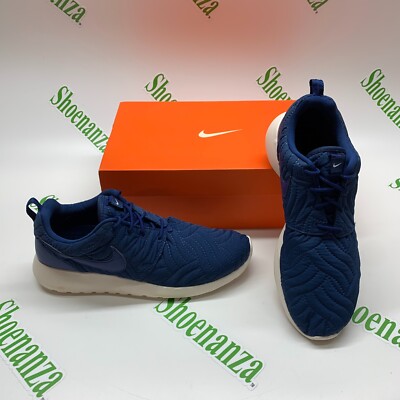 ロザーナ分 Nike Roshe One PRM Premium 833928 400 Costal Blue Navy Sneakers