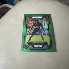 James Williams 2024 Panini Prizm Draft GREEN PRIZM Rookie #181 MIAMI U/TITANS