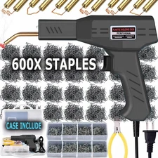 Plastic Welder Kit Soldering Hot Stapler Bumper Repair Welding Gun 600 Staples