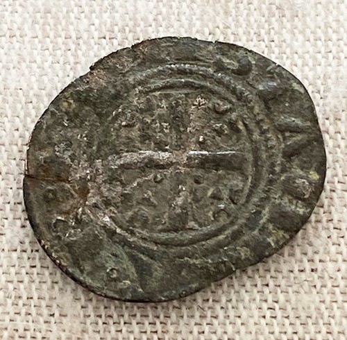 Hn Messina or Palermo Federico Ii and Costanza 1209-13 Denaro Mi Bb+ Sp#88 Q861 - Picture 2 of 2