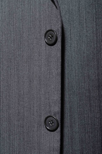46L Long Joseph Abboud USA Gray Herringbone Super 120s Wool 2-Piece Suit 38x31.5 - Picture 5 of 14