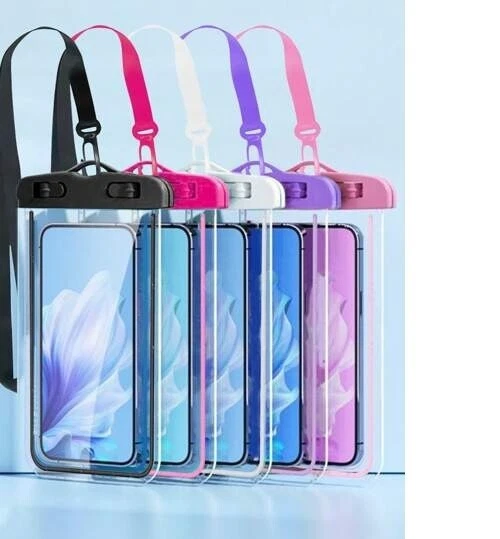 Pack Of 2 Waterproof Phone Pouch Underwater Case Cover Universal Dry Bag Mobile - Image 2 of 4
