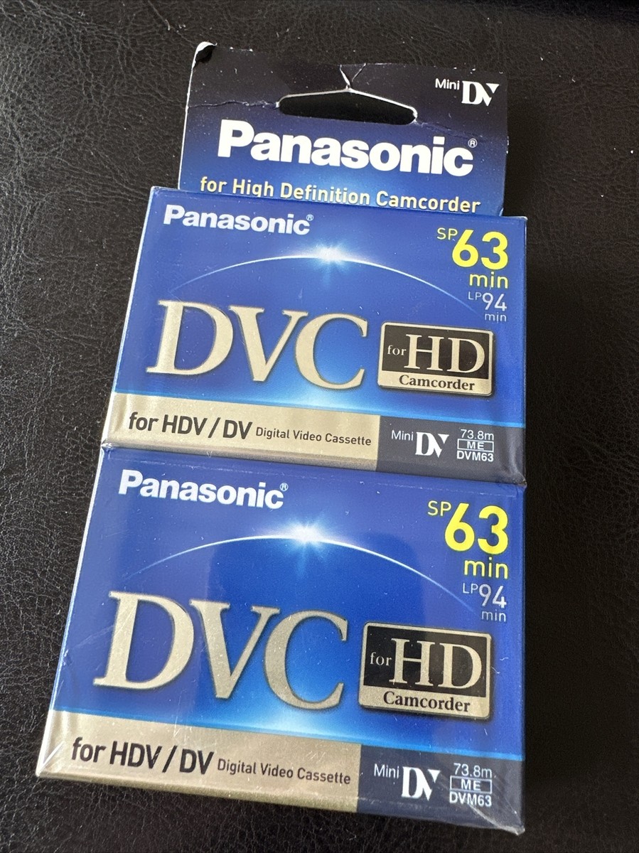 Cassettes DV Panasonic AY-DVM63PQ - Pack De 5 Pour Usage Professionnel