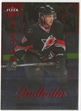 2013-14 Fleer Showcase Ultra Red Medallion Rookie #46 Elias Lindholm 81/99