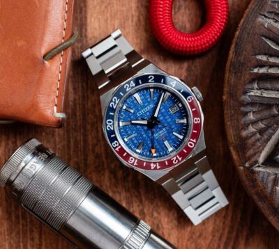 Citizen Series 8 NB6030-59L GMT Blue Analog Automatic Made