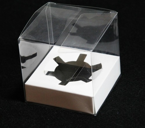 2 x 7cm PVC Box + Cup Cake Insert Holder Gift Birthday School Function Event - Picture 3 of 10