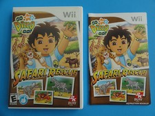 NO GAME- NINTENDO WII GO DIEGO GO SAFARI RESCU - CASE & MANUAL ONLY-NO GAME DISC