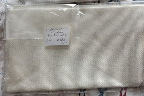 AIDA 14 COUNT CROSS STITCH FABRIC MATERIAL 100% COTTON 6 to choose from - Picture 8 of 13