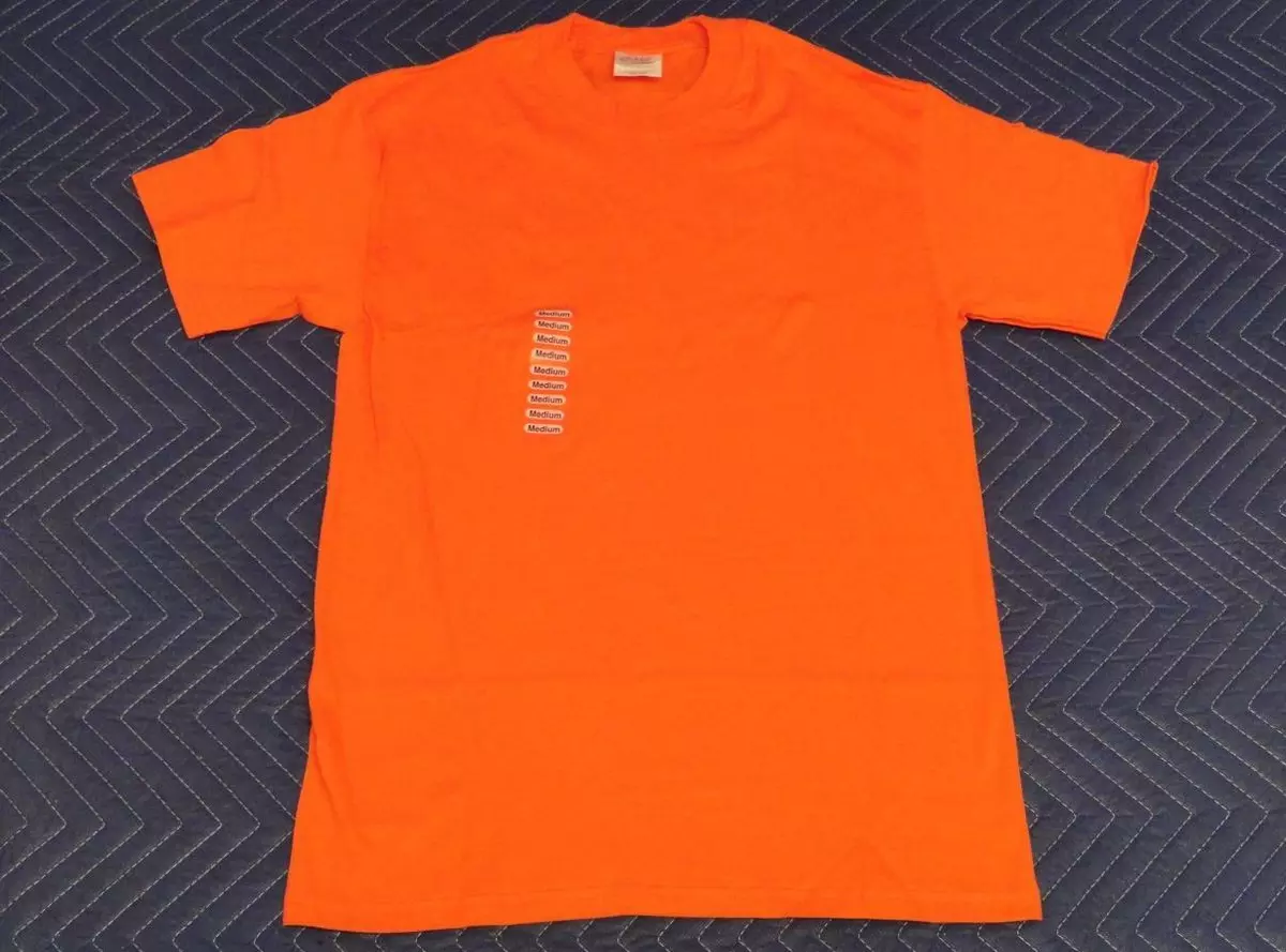 Orange t shirt clearance ebay