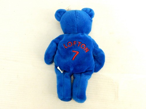 #7 Kenny Lofton, Salvino's Bammers, Cleveland Indians 1999, Beanbag Bear w/Case - Picture 8 of 10