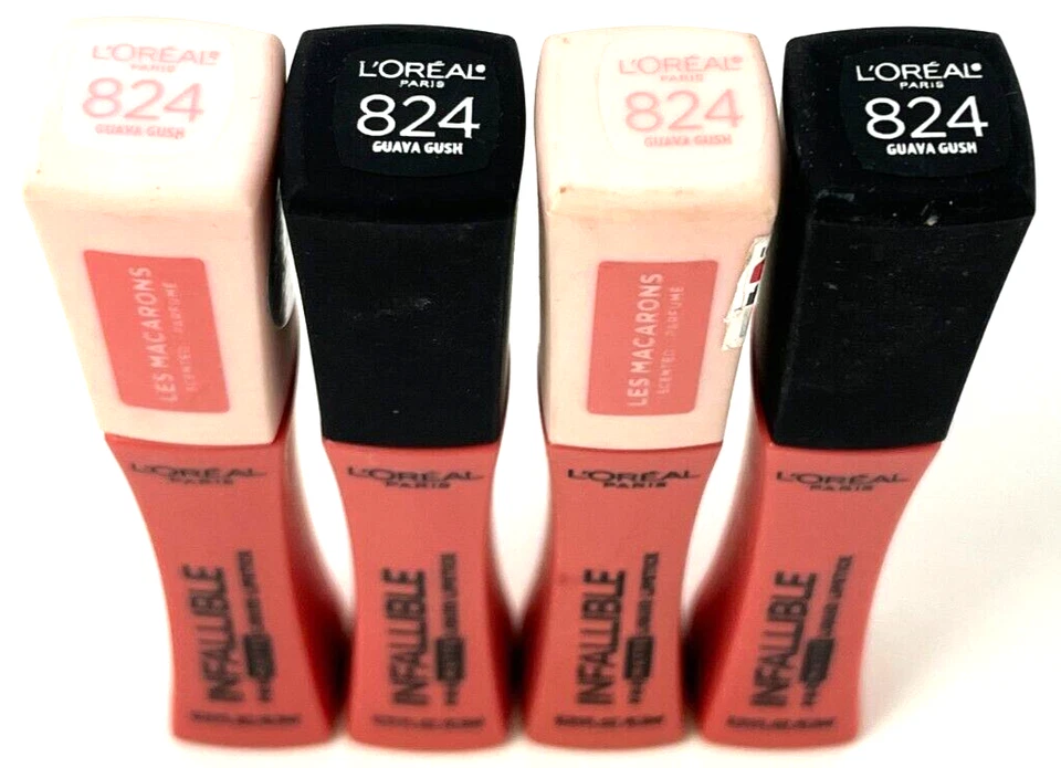 (4) Loreal Infallible Pro Matte Liquid Lipstick 0.21 fl oz Sealed 824 Guava Gush - Image 2 of 3
