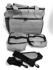 Insulated Lunch Bag / Cooler for Work School Men Women - Gray - 37x32x20 15x10 