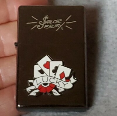Sailor Jerry Flint Lighter - 2007 Limited Edition - Midnight Chrome