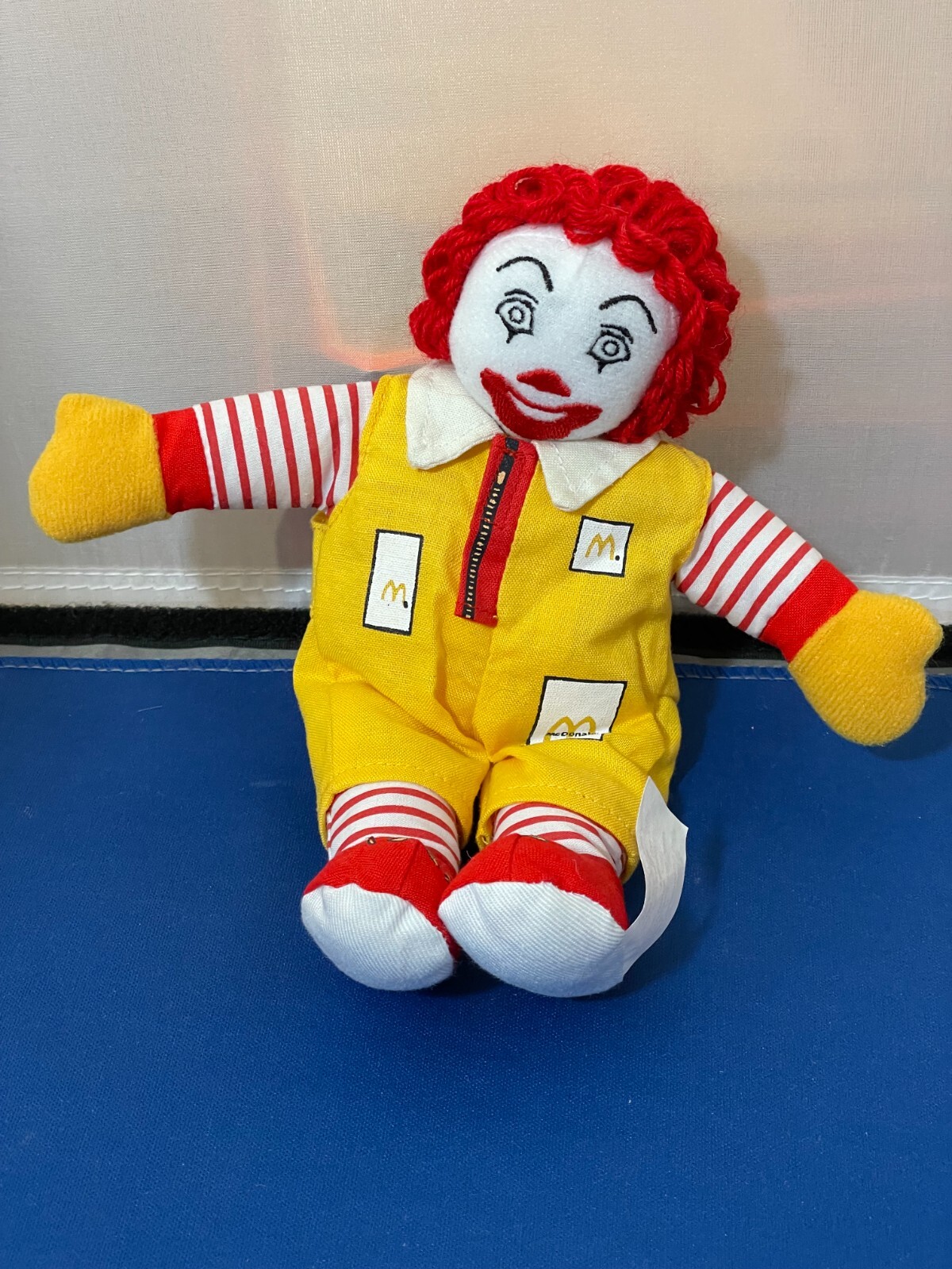 Ronald McDonald Clown Plush Toy 9" vintage McDonalds Stuffed Doll 1996