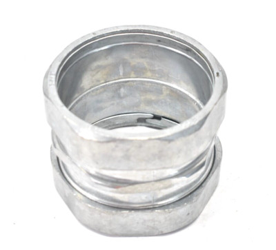 Ridgit EMT Conduit Compression Coupling 3-1/2'' Fitting Tool Stainless Steel
