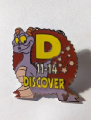Disney Epcot Parking Signs Figment D 11-14 Discover Pin
