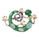 Rhinestones Pin Brooch Clothes Decoration Natural Stone Women Fashion Alloy