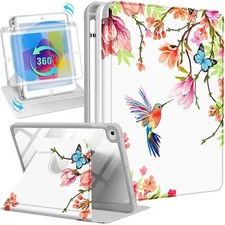 Apple iPad Mini Case with Pencil Holder Rotating Stand for iPad Mini 7.9 Inch