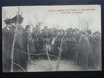 Vesuv Eruzione Del Vesuvio Duke D'Aosta & Mayor Of Boscotrecase 1906 Selten Pc