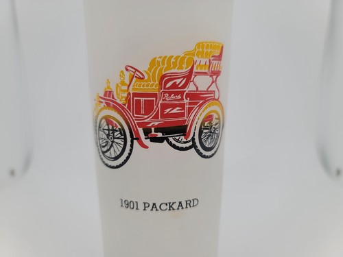 4 VTG CAR FROSTED GLASS 1914 STUTZ 1901 PACKARD 1904 Cadillac 1915 Chevrolet - Picture 6 of 7