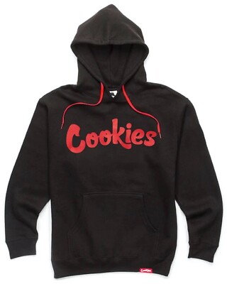 NWT Authentic Berner Cookies Clothing CKS Original Logo Black/Red Hoodie 