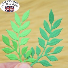 2 Metal Cutting Dies of Leaves With Embossing Effect, Card Making, Crafts, F6