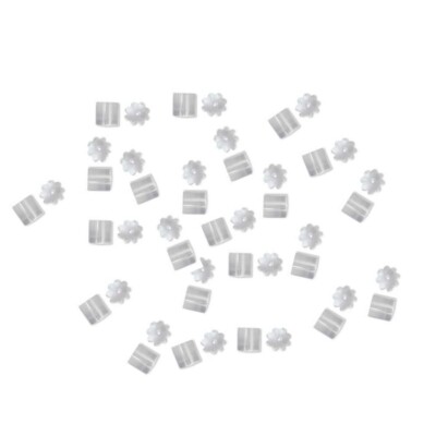 144 Clear Plastic Earring Clutches 3.75 x 4mm, Clear Earring Nuts