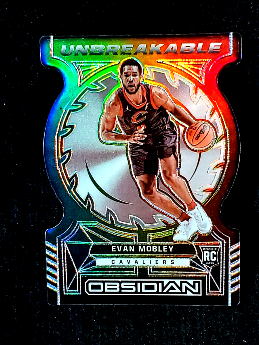 2021-22 Obsidian EVAN MOBLEY Unbreakable Electric Etch Die Cut Rookie RC #8  SSP | eBay