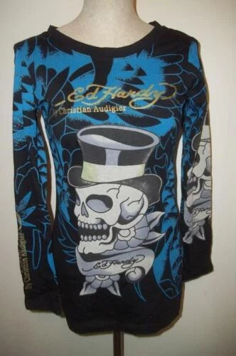 Ed Hardy talla L negro ROPA Unisex Para Niños (Talla 4 y más grande)