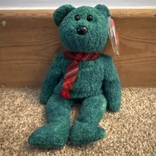 Rare TY Original Beanie Baby WALLACE the BEAR 1999 Retired W/Original Tag