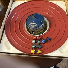 Tin Wind Up Schilling Speedway Auto Racing. In Original Box.