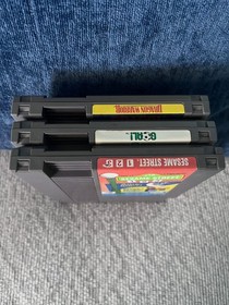 Nes Games Lot Dragon Warrior, Goal, Sesame St 123 - Tested and Working!