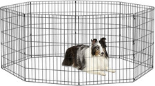by Midwest Homes for Pets 30-Inch Exercise Pen, for Indoor and Outdoor Use, 16 S