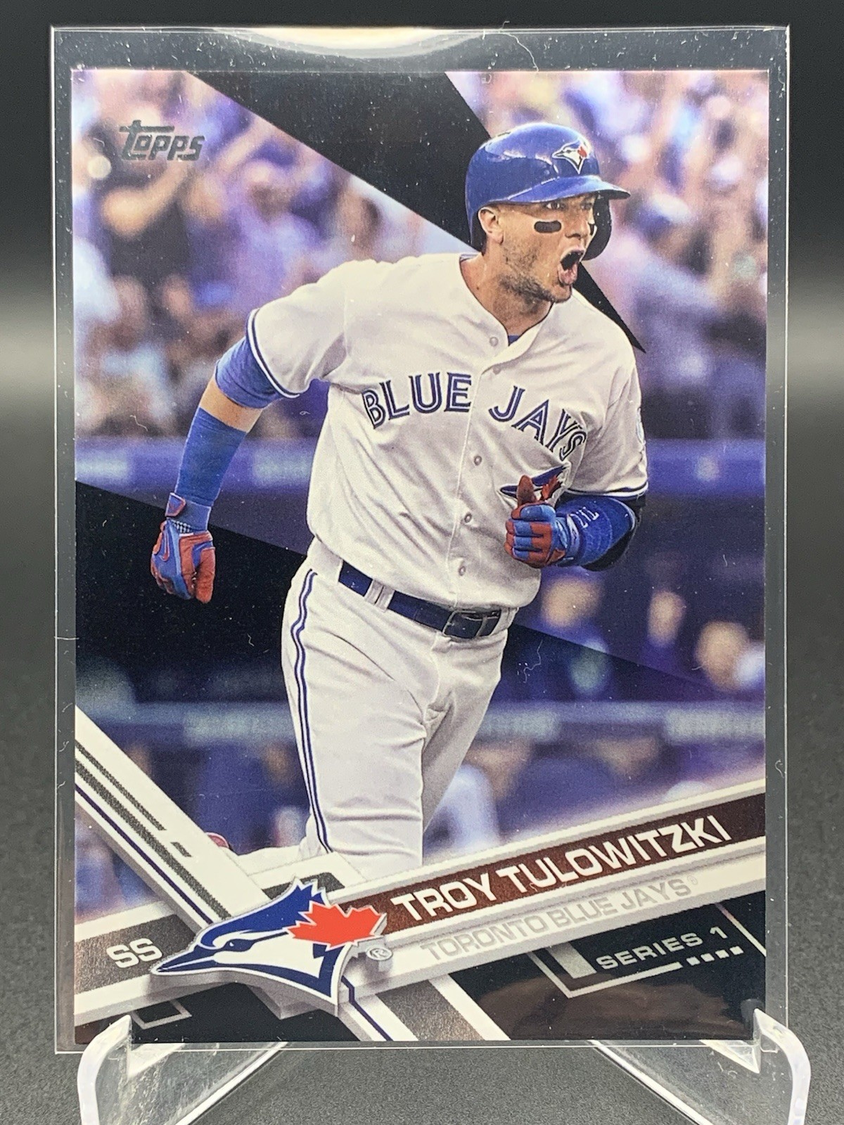 Troy Tulowitzki 2017 Topps Series 1 20/66 Black #91 Blue Jays