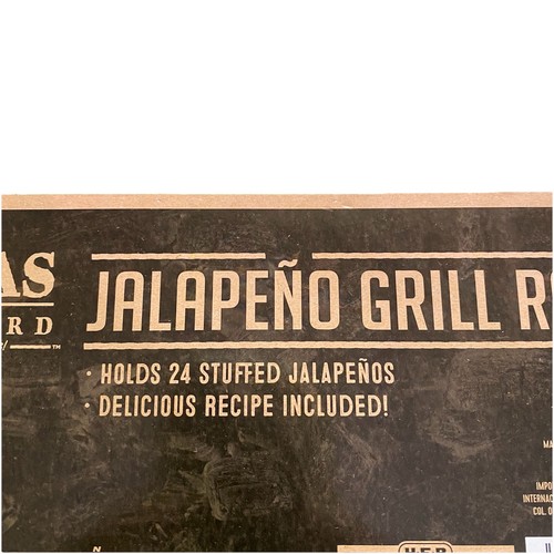 Jalapeno Popper Grill Rack 24 peperoni ripieni Cile Texas State Bbq Grill TX nuovo - Foto 5 di 8