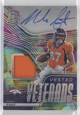 2021 Panini Spectra Vested Veterans Celestial Prizm 42/75 Noah Fant Auto 0p73