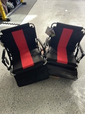 ALPHA CAMP Portable Folding Stadium Seat Bleacher Chair with Cup Holder .