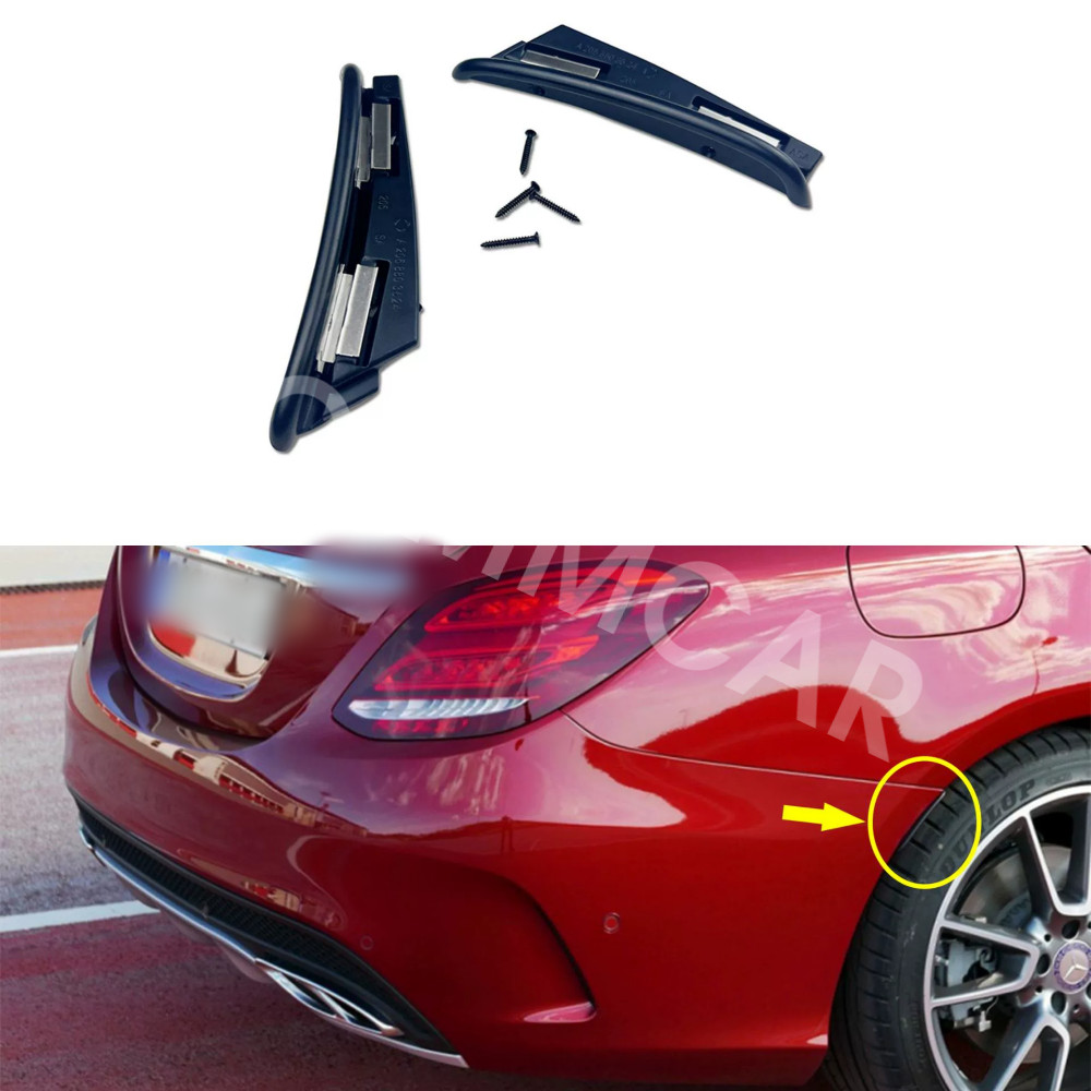 Rear Wheel Eyebrow Lips Strip Fender Flares Protectors For Mercedes Benz E300
