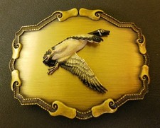 Mallard Duck Belt Buckle By Raintree Vintage 1980s Metal Belt Buckle