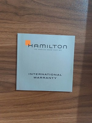 2 Garantiehefte (international garantie) Hamilton Automatik / Quarzuhr