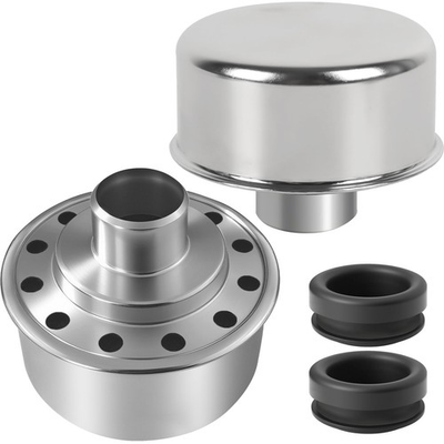 #ad 2 Pack Round Push In Breather with 1quot; Tube for Valve Cover Fits SBC BBC SBF $22.76