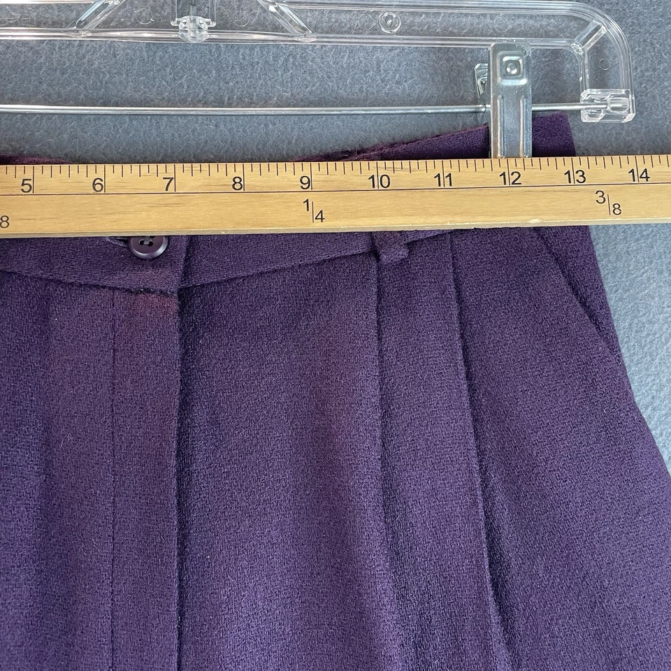 Pantalones De Colección Worthington 100% Lana Talla 8T Púrpura Pierna Ancha Cintura Elástica Forrados Pesados Foto 3 de 4