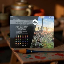 SALE! Masters Touch 36 Prem Soft Pastels-Artist Qlty Soft Pastel Sticks-New !!