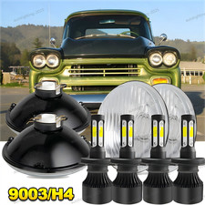 For Chevy 3100 Truck 1958 1959 4pcs 5.75inch Round Led Headlights High Low Beam For Chevy 3100 Truck 1958 1959 4pcs 5.75inch Round Led Headlights High Low Beam